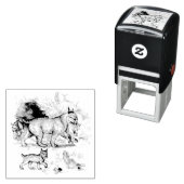 Tampon Auto-encreur Famille Bobcat (En situation)