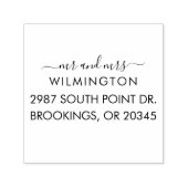 Tampon Auto-encreur Famille de lettres manuscrites de script moderne p (Design)