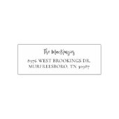 Tampon Auto-encreur Famille Moderne Adresse de Retour Personnalisée (Design)