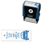 Tampon Auto-encreur Famille personnalisée 4 juillet Timbre auto-alimen (En situation)