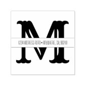 Tampon Auto-encreur Fancy Monogram Auto-Inking Adresse Timbre En Caout (Design)
