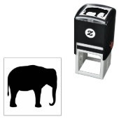 Tampon Auto-encreur Faune de Silhouette d'éléphant asiatique (En situation)