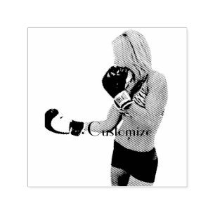 Tampon Auto-encreur Female Fitness Model boxing Thunder_Cove