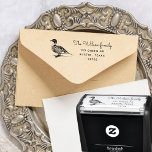 Tampon Auto-encreur Ferme Vintage Canard Adresse de retour Caoutchouc<br><div class="desc">Illustration de canard vintage avec polices manuscrites complémentaires pour vos renseignements personnels. Combinez cet article avec d'autres dans notre collection de fournitures de bureau disponibles dans notre magasin.</div>