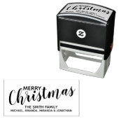 Tampon Auto-encreur Festive 'Joyeux Noël' (En situation)