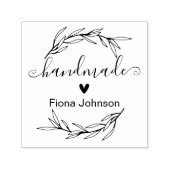 Tampon Auto-encreur Feuille de laurier Créez votre propre main (Design)