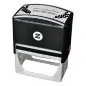 Tampon Auto-encreur Feuilles de mariage Adresse élégante (Produit)