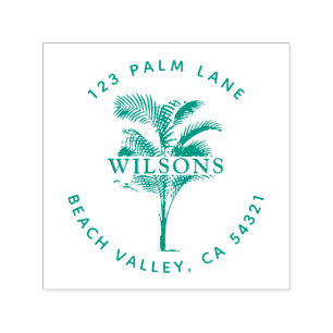 Tampon Auto-encreur Feuilles Palm Tree