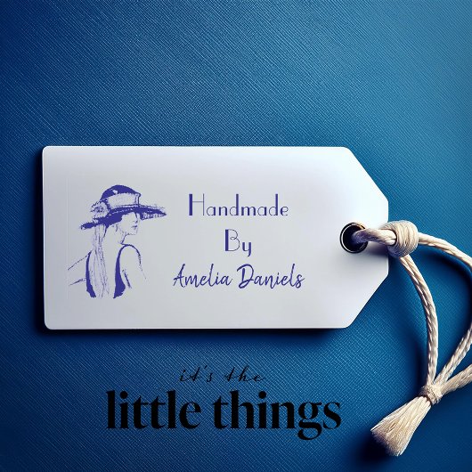 Tampon Auto-encreur Fille Flapper des années 1920 artisanale