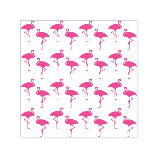 Tampon Auto-encreur Flamant rose Silhouettes Motif (Design)