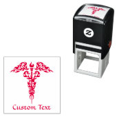 Tampon Auto-encreur Flames Caduceus (En situation)