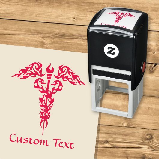 Tampon Auto-encreur Flames Caduceus
