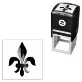 Tampon Auto-encreur Fleur-de-lis (En situation)