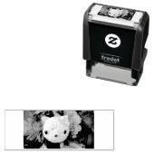 Tampon Auto-encreur Fleur Kitty (En situation)