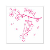 Tampon Auto-encreur Fleurs de chaux éolien (Design)