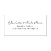 Tampon Auto-encreur Fleurs de pivoine orange poussiéreuse Brunt Mariag (Design)