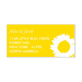 Tampon Auto-encreur Fleurs de soleil rustiques - Floral (Design)