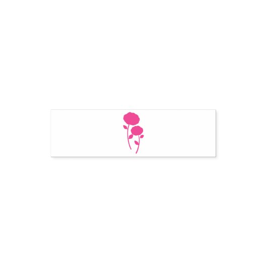 Tampon Auto-encreur Fleurs roses (Design)
