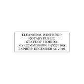 Tampon Auto-encreur Florida Notary Public  (Design)