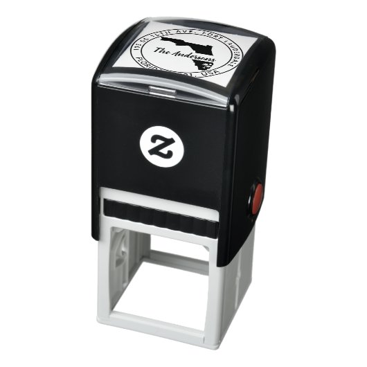 Tampon Auto-encreur Florida Tropical Palm Trees Adresse de retour (Produit)