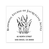 Tampon Auto-encreur Flower Shop Lavender Business (Design)