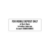 Tampon Auto-encreur For Mobile Deposit Only Check Endorsement Bank App (Design)