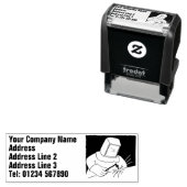 Tampon Auto-encreur Forgeron ou métalouver (En situation)