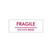 Tampon Auto-encreur Fragile / Do Not Bend Red Bold Mailing (Design)