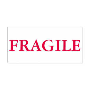 Tampon Auto-encreur Fragile rouge