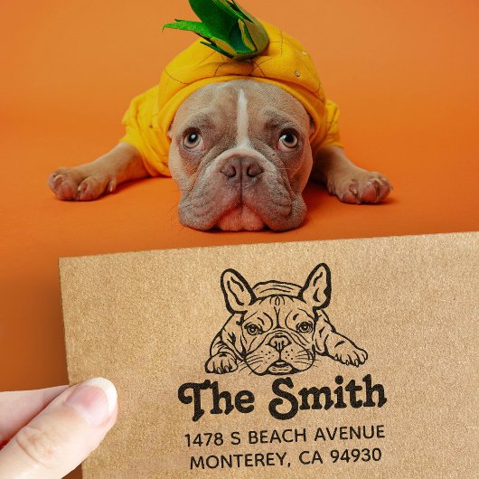 Tampon Auto-encreur Français Français Chien Chien Chien de Chien Retou