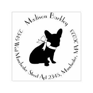 Tampon Auto-encreur French Bulldog Frenchie Chien Chien Chien Chien Ch