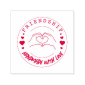 Tampon Auto-encreur Friendship Handmade with Love Craft Stamp– (Design)