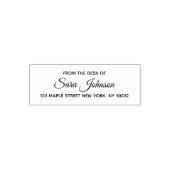 Tampon Auto-encreur From the Desk Of Custom Address Stamp (Design)