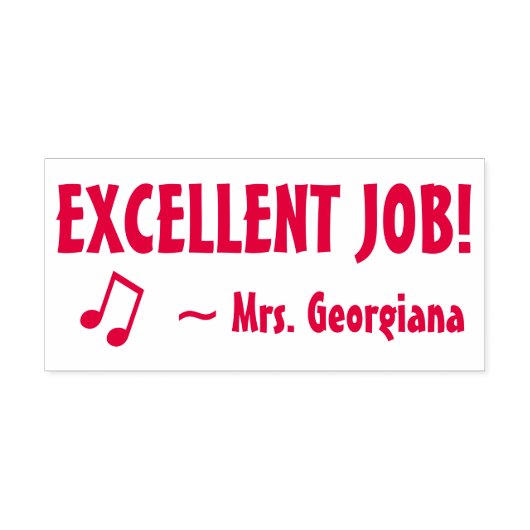 Tampon Auto-encreur Fun "EXCELLENT TRAVAIL !" Timbre en caoutchouc de (Design)