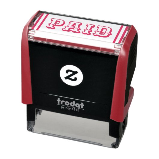Tampon Auto-encreur Fun "PAID" Timbre en caoutchouc (Produit)