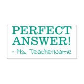 Tampon Auto-encreur Fun "PARFAIT RÉPONSE !" + Nom de l'instructeur per (Design)