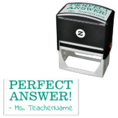 Tampon Auto-encreur Fun "PARFAIT RÉPONSE !" + Nom de l'instructeur per (En situation)