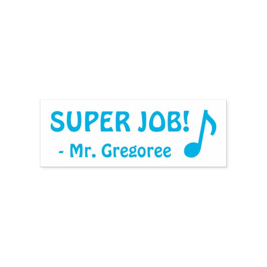 Tampon Auto-encreur Fun "SUPER JOB !" Marquage du tampon en caoutchouc (Design)