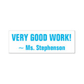 Tampon Auto-encreur Fun "TRÈS BON TRAVAIL !" Timbre en caoutchouc Tuto (Design)