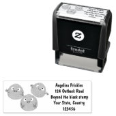 Tampon Auto-encreur Funny Brussels sprouts légumes (En situation)