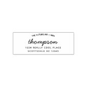 Tampon Auto-encreur Futur Personnalisé M. Mme Mariage Moderne Adresse  (Design)