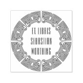 Tampon Auto-encreur Futuristic Maze Custom Ex Libris Stamp (Design)
