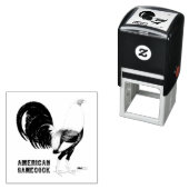 Tampon Auto-encreur Gamecock Sepia (En situation)