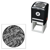 Tampon Auto-encreur Géométrie sacrée : fleur de vie (En situation)