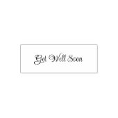 Tampon Auto-encreur Get Well Soon Elegant Cursive Script Template (Design)