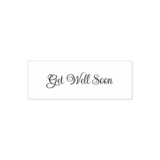 Tampon Auto-encreur Get Well Soon Elegant Cursive Script Template (Design)
