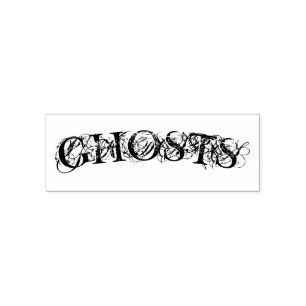 Tampon Auto-encreur " GHOSTS " Timbre auto-encre Halloween