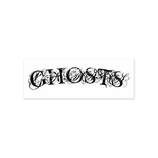 Tampon Auto-encreur " GHOSTS " Timbre auto-encre Halloween (Design)
