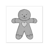Tampon Auto-encreur GingerBread Man Christmas Cookie (Design)