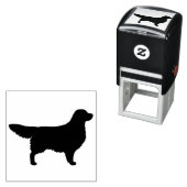 Tampon Auto-encreur Golden Retriever Chien race Silhouette (En situation)